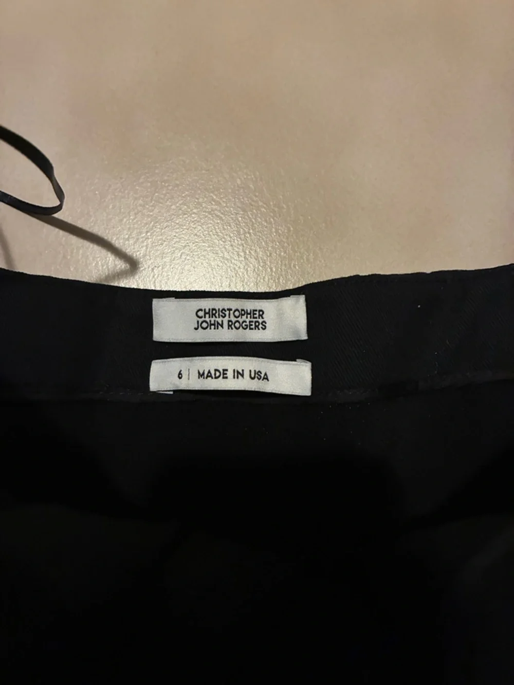 Christopher John Rogers Black and White Striped Peplum Top - Picture 5 of 5